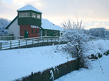 Photo Gallery Image - Fremington Quay in a blanket of snow