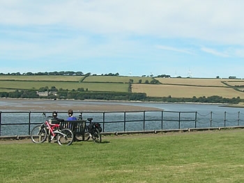 Photo Gallery Image - Cyclists at Fremington Quay